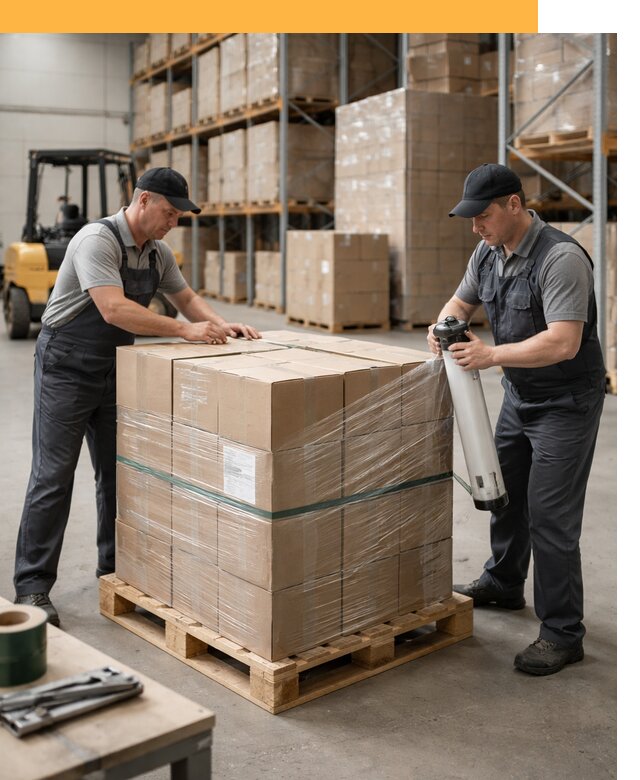 Упаковка и паллетирование грузов от 3786 руб: защита и крепление