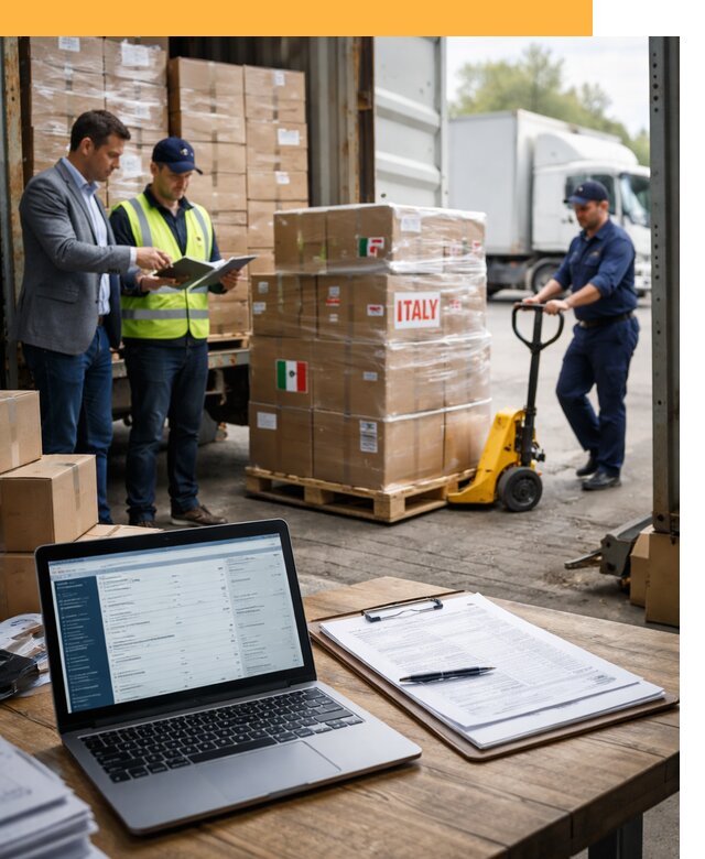 Доставка грузов из Италии: морские и авиаперевозки от 19471