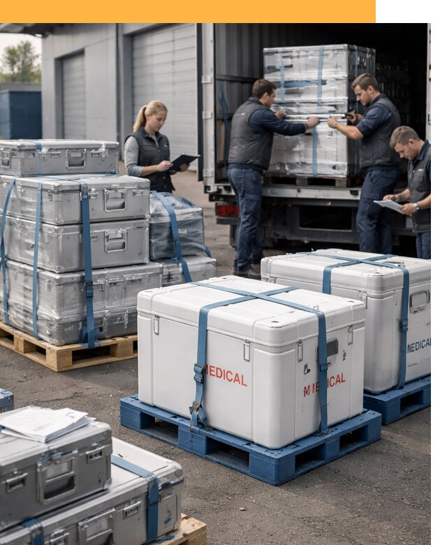 Перевозка медицинского оборудования по всему миру от 16226 руб