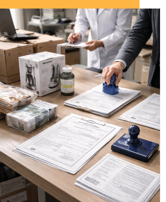 Сертификация импортных товаров от 12980 с таможенным сопровождением